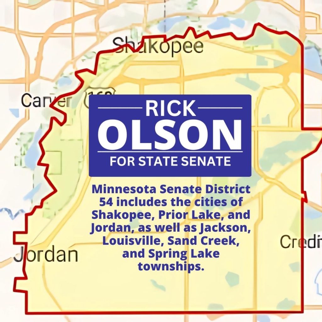 Rick Olson for Minnesota State Senate, Democrat Rick Olson for Minnesota State Senate, DFL Rick Olson for Minnesota State Senate, Minnesota Senate District 54, Rick Olson for Senate District 54
